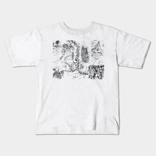 Middle Earth Map LOTR Kids T-Shirt